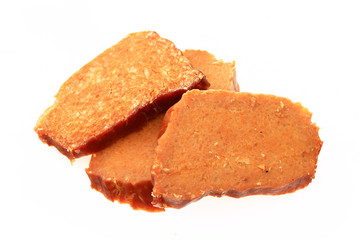 Rice cake zi ba on a white background