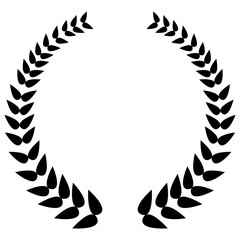 Isolated laurel wreath icon. Vector illustration design