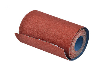 Sandpaper on white