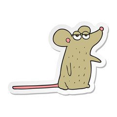 sticker of a cartoon mouse