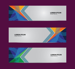 Fototapeta premium Vector abstract web banner template design. modern banner template