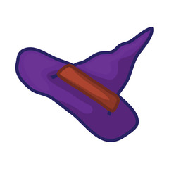 Witch hat isolated illustration on white background