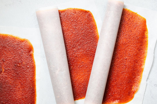 Peach and apricot fruit leather.