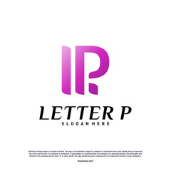 Letter P Logo Design Concept. Initial P Logo Design Template Vector. Icon Symbol