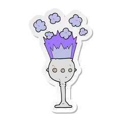 sticker of a cartoon magic goblet