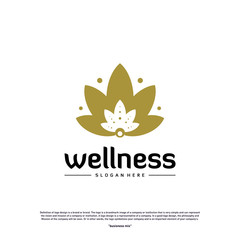 Wellness Logo Design Concept. Nature Leaf Logo Design Template Vector. Icon Symbol