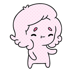 Obraz premium cartoon of a kawaii cute ghost