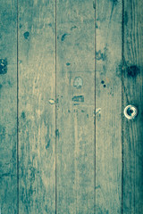 Fototapeta na wymiar Old wooden door design background, vintage tone style, blank wood background