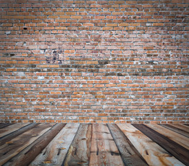 old room with brick wall