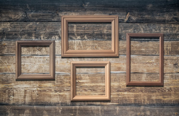 frames on old, wall