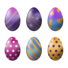 Easter Egg colorful and Holiday greeting element.