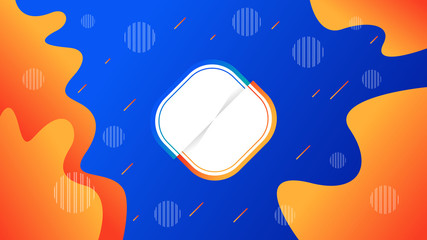 Creative vector illustration of liquid gradient. Fluid and stripes shapes geometric composition.