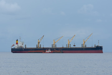 cargo ship in port