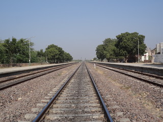 Fototapeta na wymiar railway track