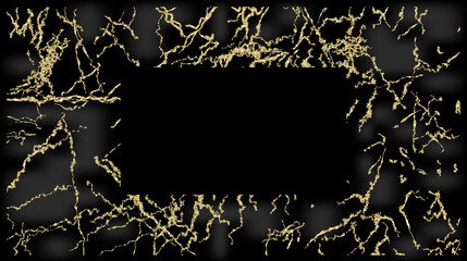 Black marble with gold texture.