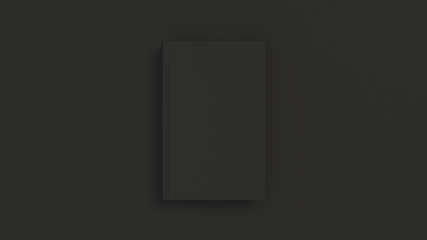 Mockup of blank vertical book