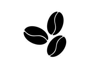 Coffee beans icon in simple style isolated vector illustration