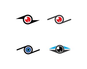 Eye icon Logo vector Template illustration