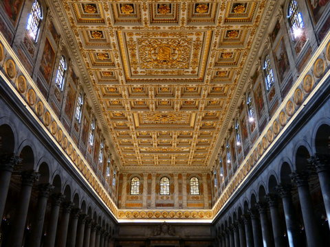 basilica di san paolo fuori le mura,roma,lazio,italia.
