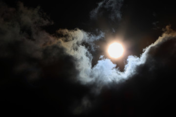 Dark, dramatic clouds and sky before storm