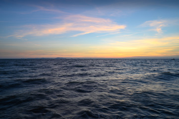 Fototapeta na wymiar Sunset sky background.