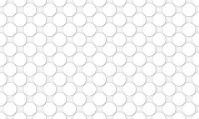 Naklejki  renderowania 3D. bezszwowe biały wypukły okrągły przycisk okrągły kształt wzór ściany tło.