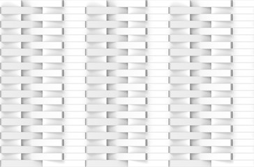 3d rendering. modern seamless white rectangle bar zip pattern shape wall design background.