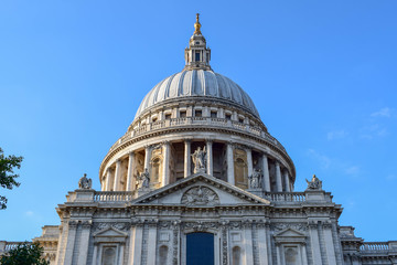 St Paul's Cathedral Facade Close-Up