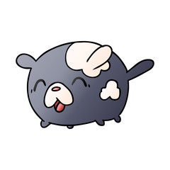 gradient cartoon kawaii cute patch dog