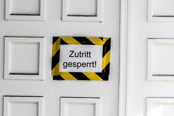 Zutritt gesperrt