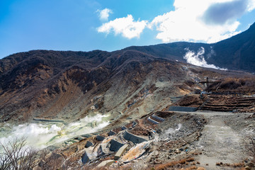 火山の蒸気