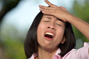 A Female With Headache