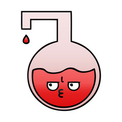 gradient shaded cartoon science experiment