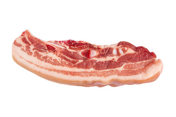 A piece of meat on a white background