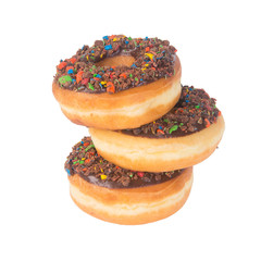 donut or donut with concept on a background.