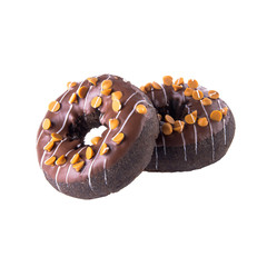 donut or donut with concept on a background.