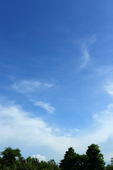 white cloud on blue sky weather background