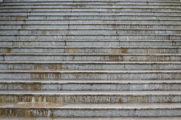 empty old staircase weathered exterior