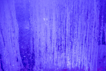 Fototapeta premium Night Scenery of Ice Sculptures in Urban Parks