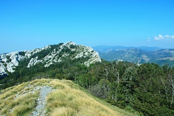 Fototapeta premium Croatia-outlook from the top Ljubicno Brdo in the Velebit National Park