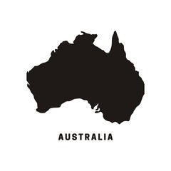 map of Australia vector illustration
