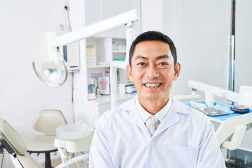 Successful dentist in private clinic