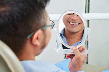 Patient with healthy smile