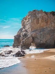 Matador beach, view of rocks and stones