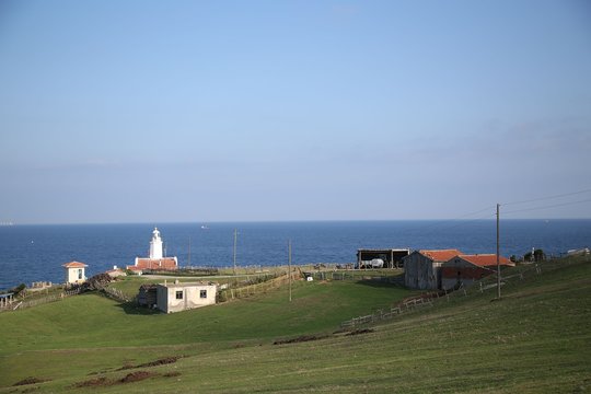 Lighthouse at Inceburun, Sinop. Turkey. Inceburun is the northernmost point of the Turkey