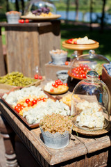 Delicious cheese table