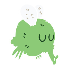 quirky hand drawn cartoon fly