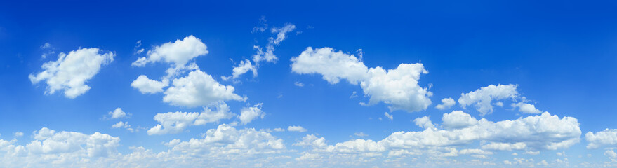 Naklejka na ściany i meble Cloudscape - Blue sky and white clouds