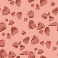 terracotta color river stone seamless pattern