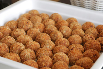 deep fried meat balls